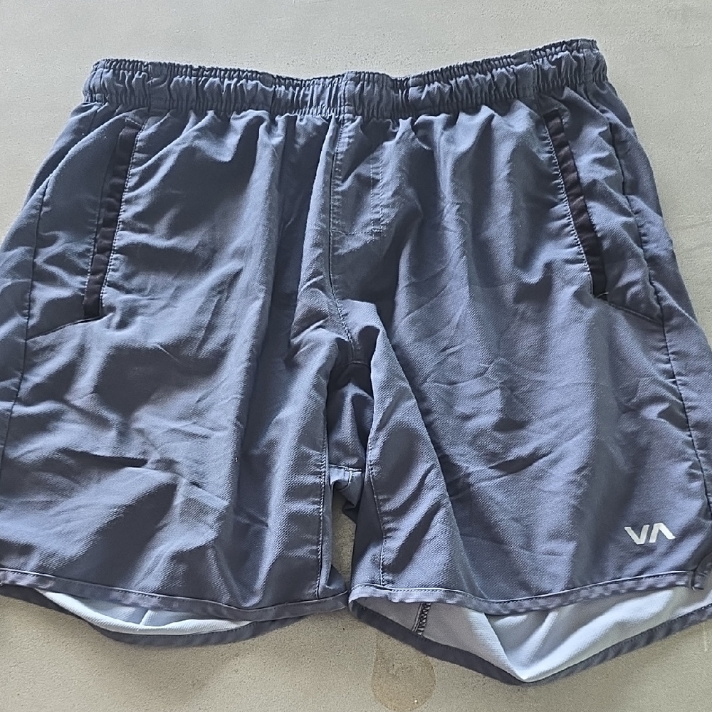 RVCA Men's Dark Gray Athletic Shorts